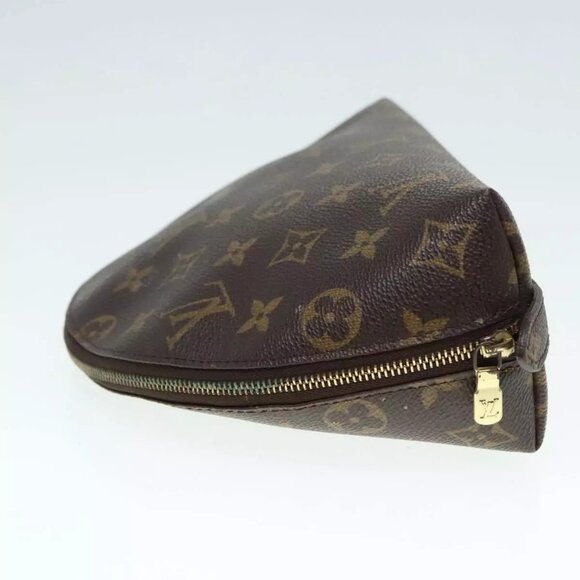 LOUIS VUITTON Monogram Trousse Demi Ronde Cosmetic Pouch M47520 LV Auth 89925 - Picture 8 of 16